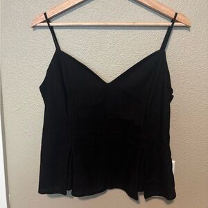 Zara Black Spaghetti Strap Tank Top